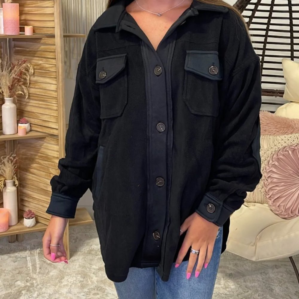 Oversized Shacket Button Up